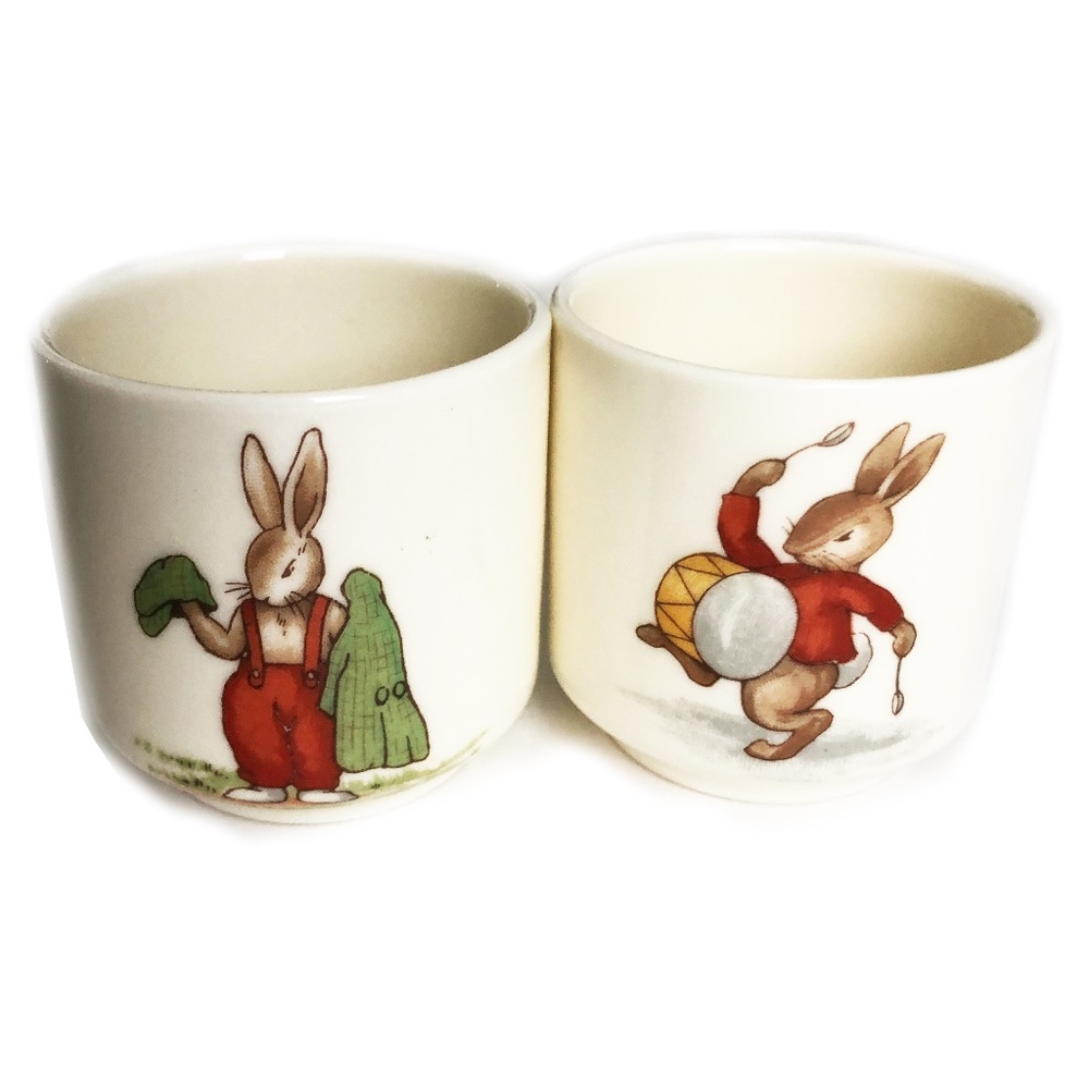 Royal Dalton Bunnykins Egg Cups Set of 2 Vintage